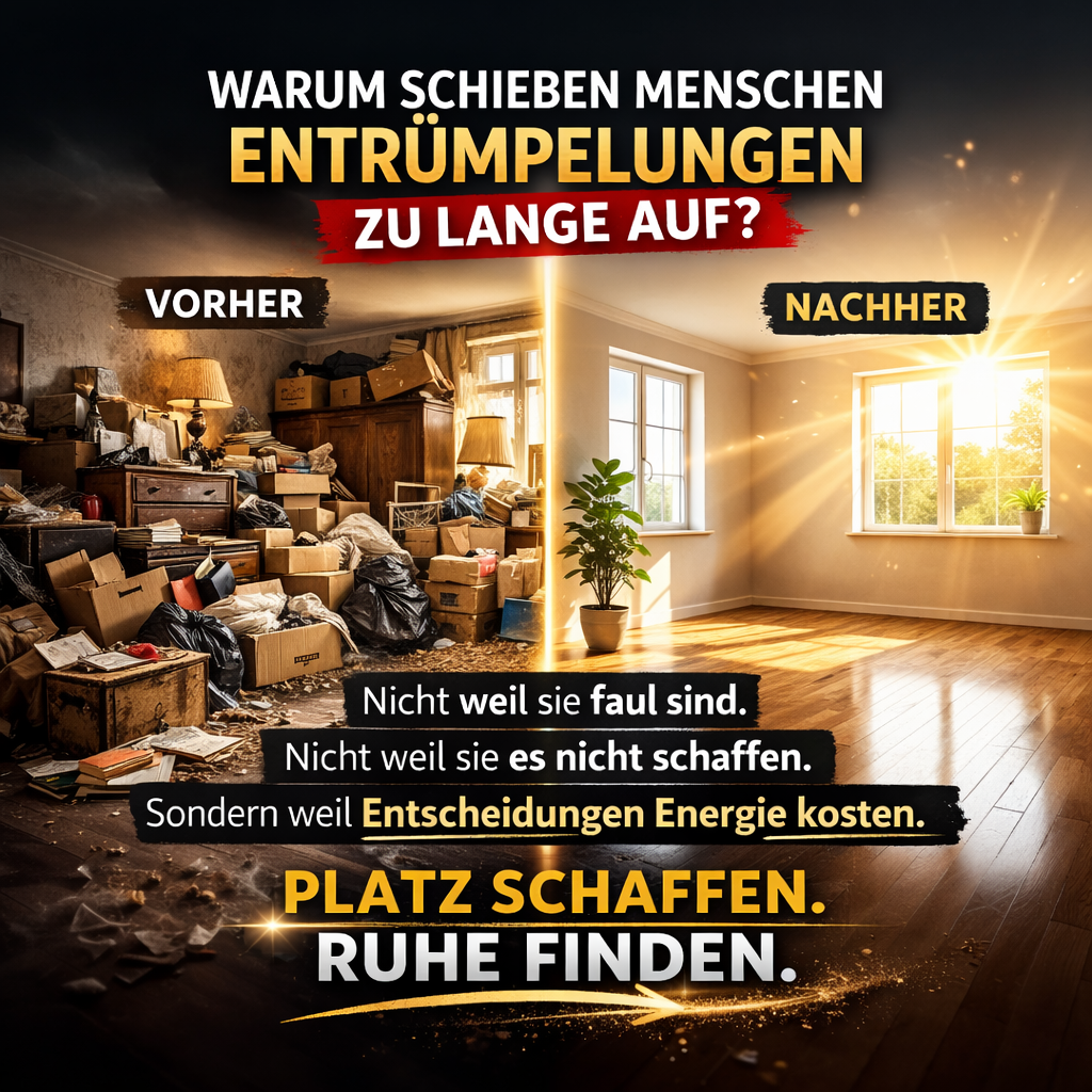 Die meisten Wohnungen sind nicht zu voll – die meisten Entscheidungen sind zu lange aufgeschoben